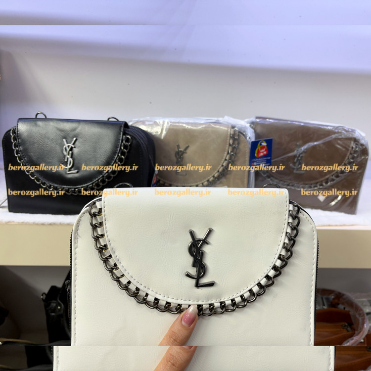 کیف دوشی YSL دور زنجیری پاسپورتی کد ۱۳۲
