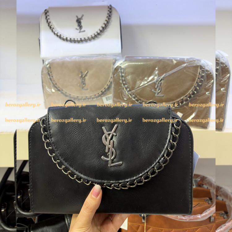 کیف دوشی YSL دور زنجیری پاسپورتی کد ۱۳۲