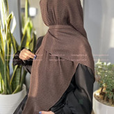 روسری نخی پلیسه قواره ۱۳۰ کد ۱۰۰۸