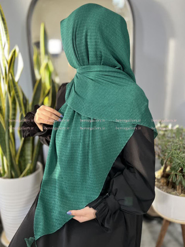 روسری نخی پلیسه قواره ۱۳۰ کد ۱۰۰۸
