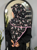 روسری سوپر نخ گلدار قواره ۱۲۰ دخترانه کد ۱۰۰۹