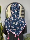 روسری سوپر نخ گلدار قواره ۱۲۰ دخترانه کد ۱۰۰۹
