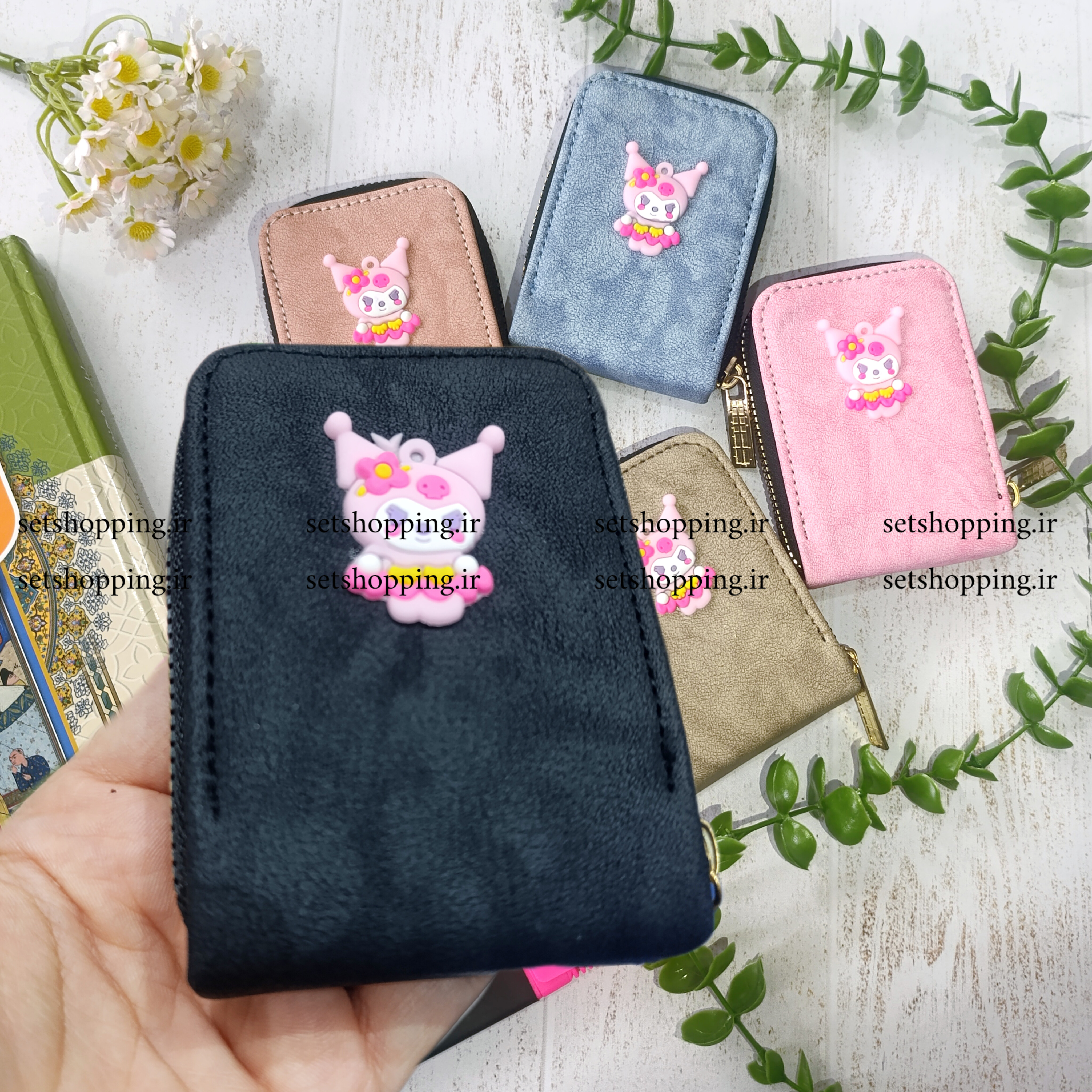 کیف جاکارتی ایستاده طرح کرومی جنس ابری کد ۱۵۱