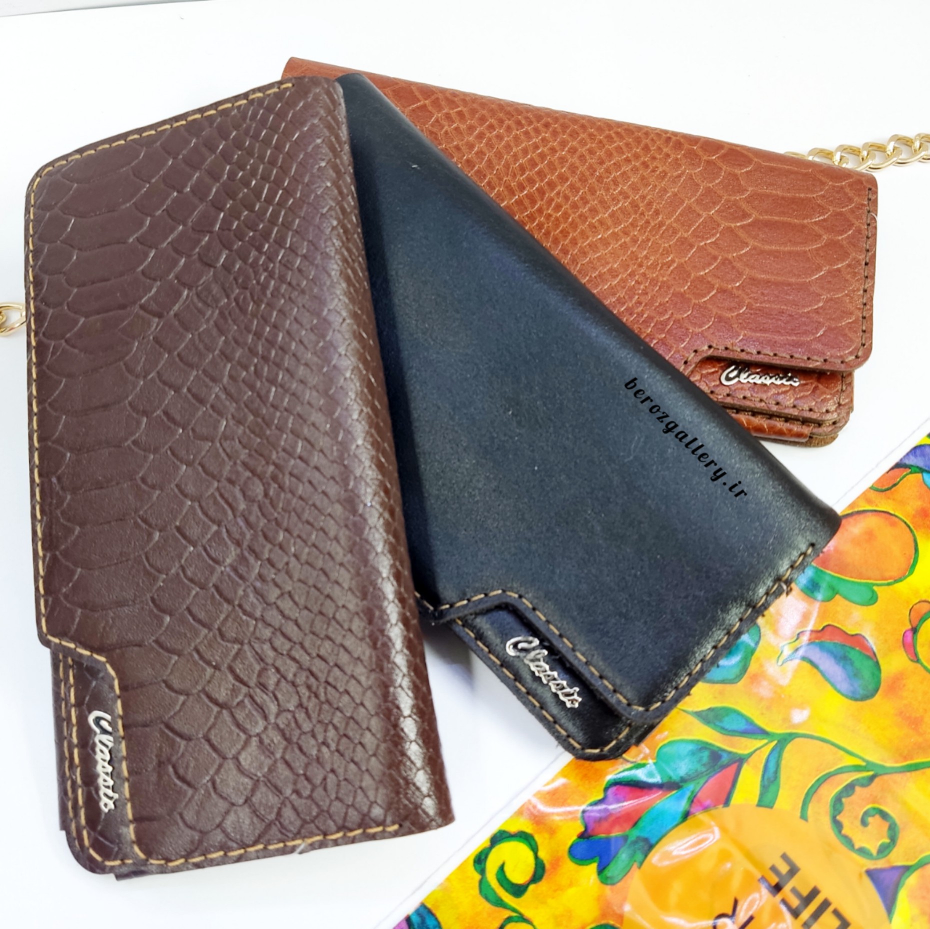 کیف پول مردانه چرم طبیعی گاوی پالتویی کد ۱۵۲