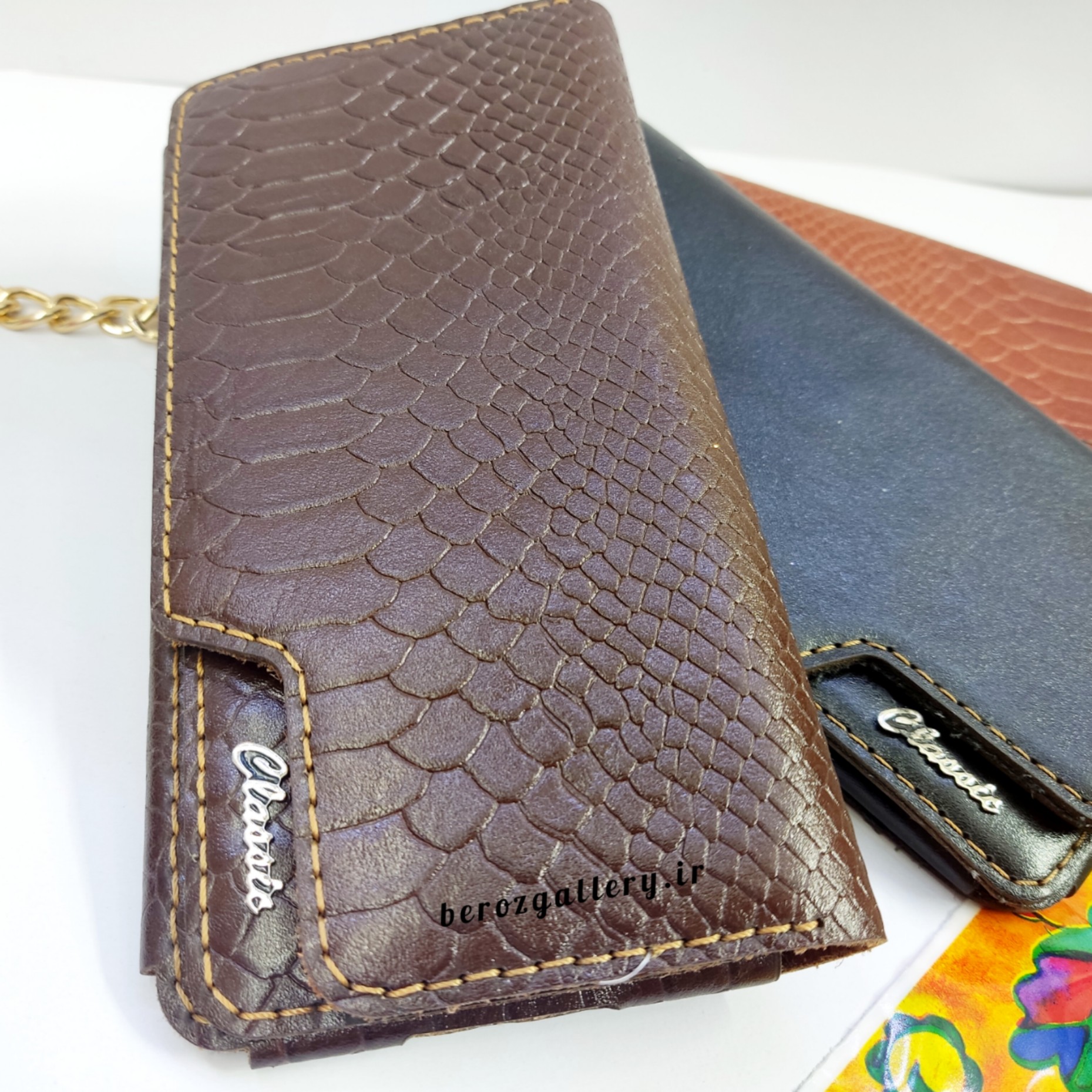 کیف پول مردانه چرم طبیعی گاوی پالتویی کد ۱۵۲
