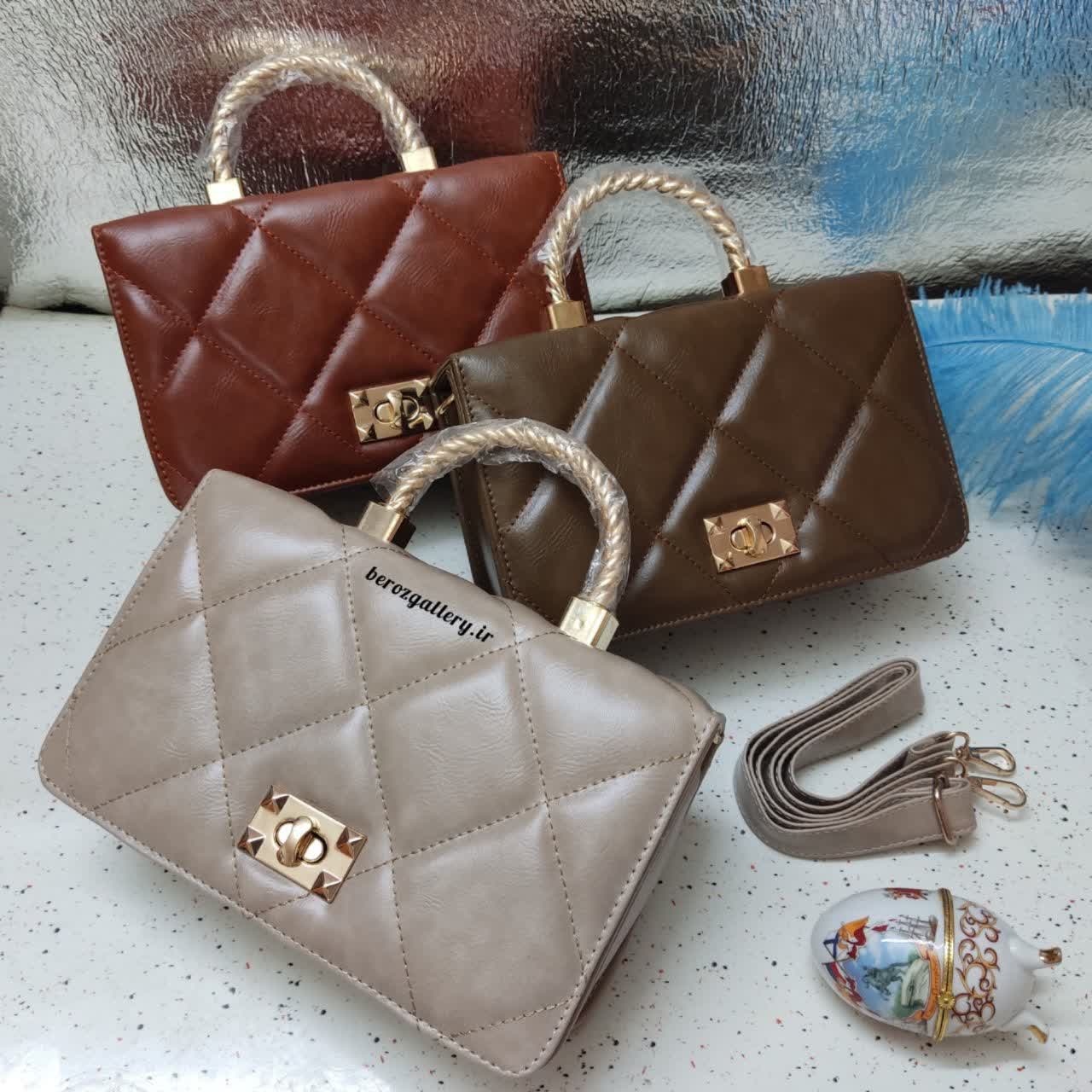 کیف زنانه قالبدار دسته دار کد ۱۸۴