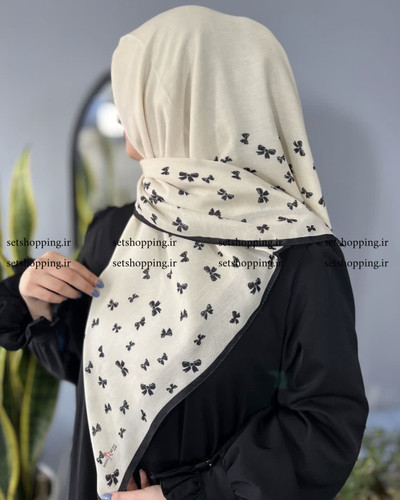 روسری سوپر نخ پاپیون قواره ۱۲۰ کد ۱۰۲۷
