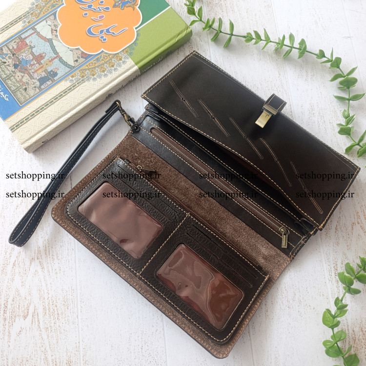 کیف پول مردانه چرم طبیعی گاوی کد ۲۰۵