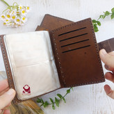 کیف مدارک مردانه چرم شتری کد ۲۵۸
