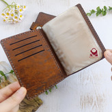 کیف مدارک مردانه چرم شتری کد ۲۵۸