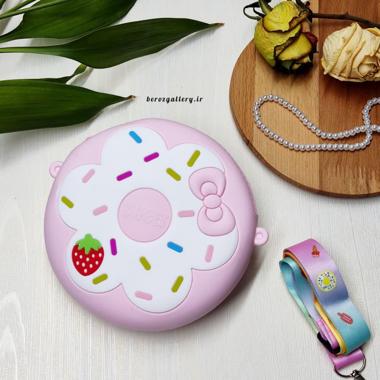 کیف سیلیکونی وارداتی دخترانه طرح دونات خارجی کد ۲۸۷