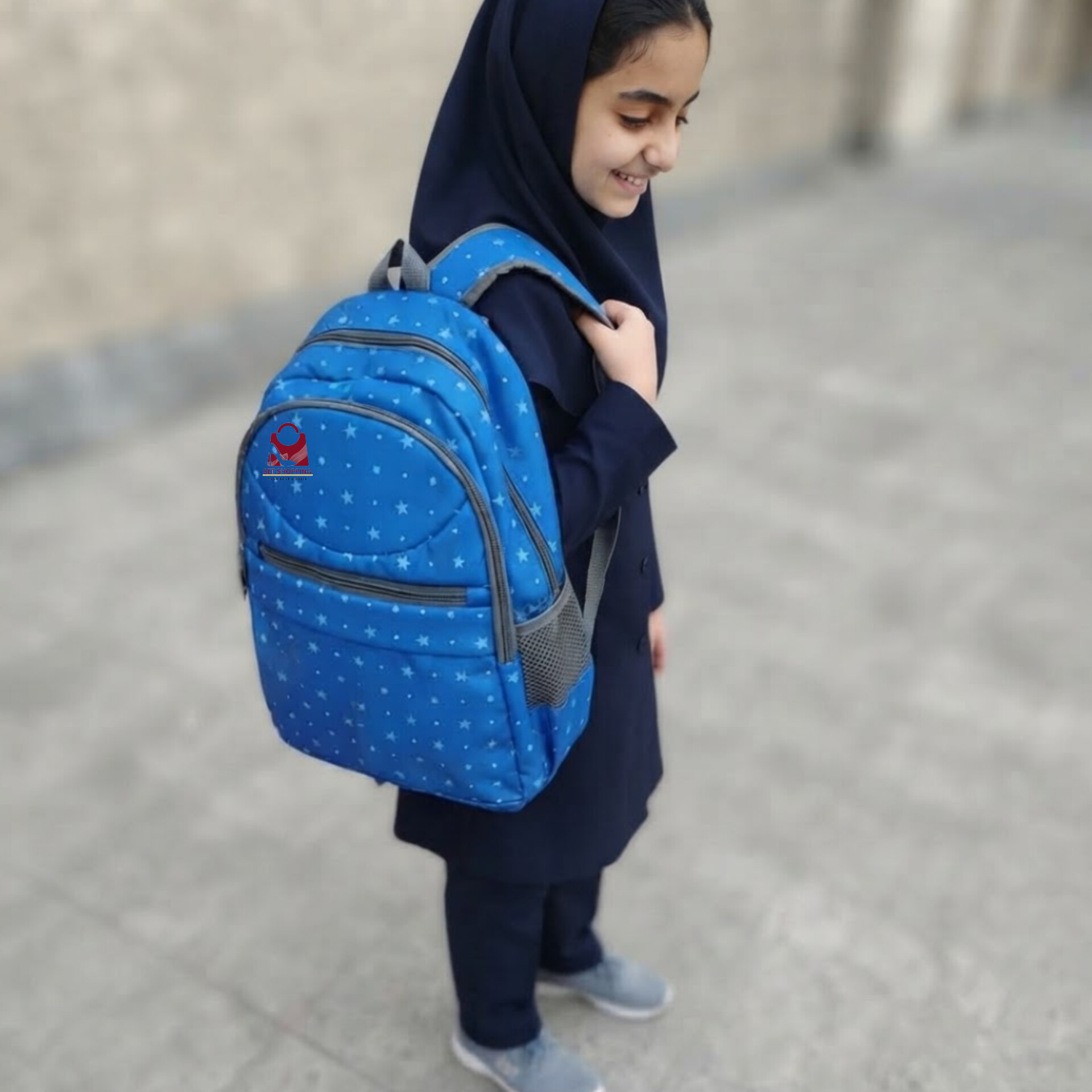 کوله پشتی نوجوانی ساتن برزنتی مدل ستاره کد k ۳۴