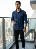 پیراهن مردانه لی کشی سنگ شور آستین بلند p 13
