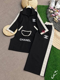 ست زنانه ۳ تیکه CHANEL چنل سویشرت و تاپ و شلوار کد p ۱۹