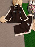ست زنانه ۳ تیکه CHANEL چنل سویشرت و تاپ و شلوار کد p ۱۹