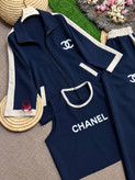 ست زنانه ۳ تیکه CHANEL چنل سویشرت و تاپ و شلوار کد p ۱۹
