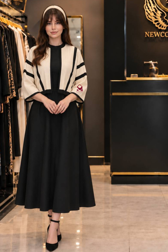 ست زنانه دخترانه کت و سارافون سوژین کد p 21