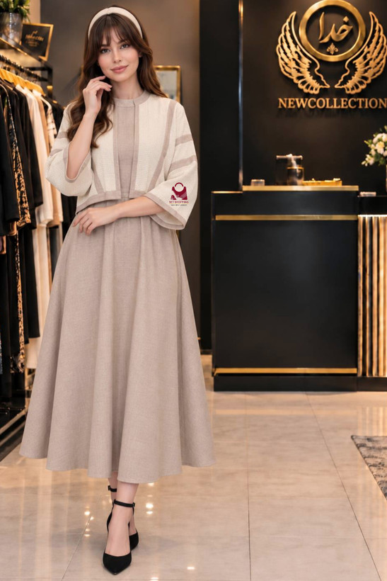 ست زنانه دخترانه کت و سارافون سوژین کد p 21