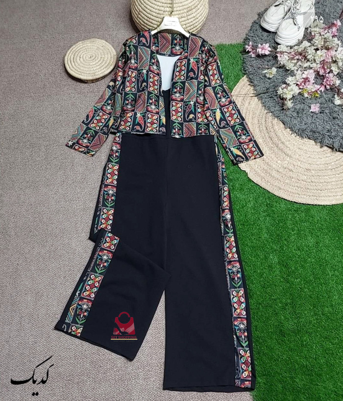 ست کت و آورال سولنی کالکشن یلدایی و مهمانی کد p 45